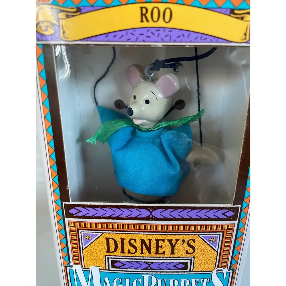 VINTAGE Disney Winnie the Pooh & Friends Marionette Wooden Magic Puppets Theater